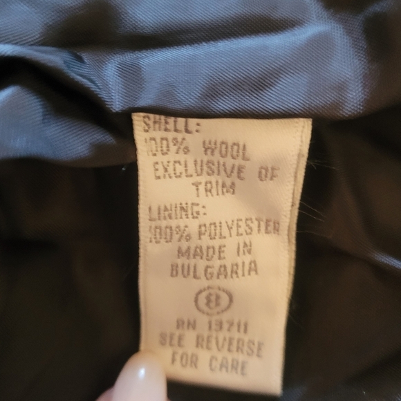 Vintage 80's Lord & Taylor Wool Houndstooth Double Breasted Blazer - Picture 6 of 7